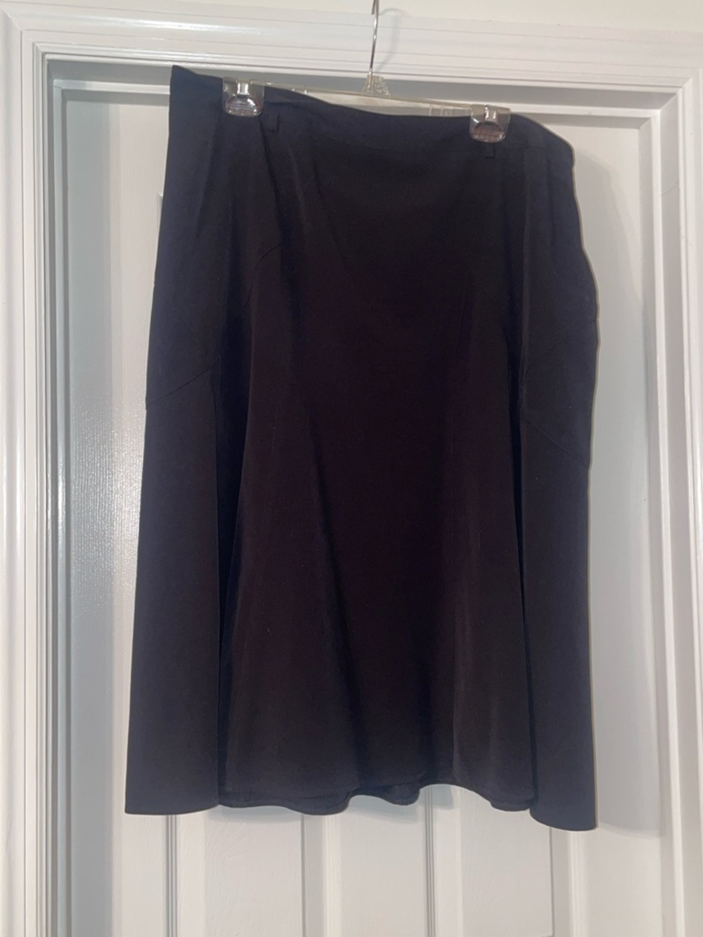 East 5th Black A-Line Skirt with Clean Lines